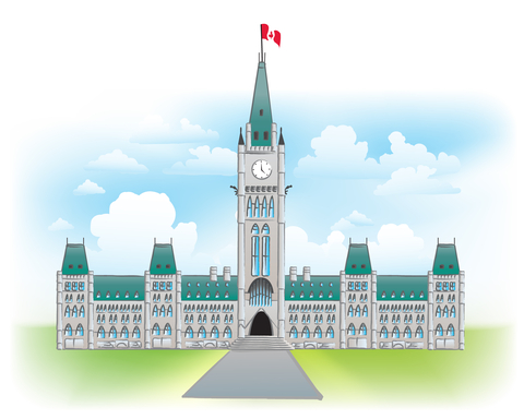 Graphic of Canadian Parliament