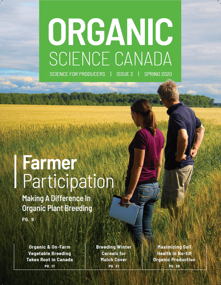 Organic Science Canada - Magazine Cover - Issue Spring 2020 - Organic Federation of Canada